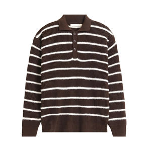Pull personnalisé OEM pour homme, pull en coton tricoté, pull à col rond, manches longues, vêtements décontractés d'hiver - Product Image 1