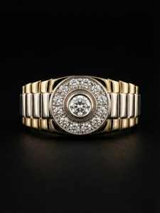 Bague de mariage pour homme de style hip-hop en argent sterling 925 avec moissanite blanche classique de haute qualité - Product Image 4