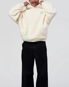 Sudadera con Capucha Oversize Color Crema We Rise. Nombres Alternativos: * Sudadera con Capucha Estándar * Sudadera con Capucha con Gráfico Minimalista * Sudadera con Capucha Premium Off Wh - Product Image 2