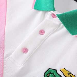 Polo AKA Premium 08 pour femme, col classique brodé de lettres grecques, manches courtes, haut décontracté, tissu de haute qualité, confortable - Product Image 4