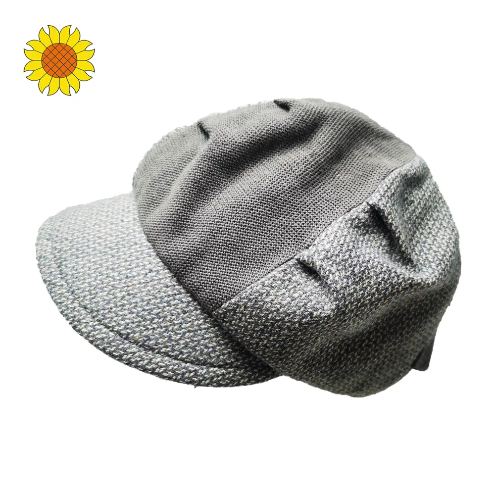 Gorra con visera de algodón y poliéster para mujer, gorro con corte y cosido, informal, para las cuatro estaciones, visera de playa