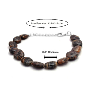 กำไลข้อมือหินแจสเปอร์ลายม้าลายธรรมชาติ คลาสสิค เงินแท้ 925 ประดับอัญมณีเรียบเนียน ทำด้วยมือ สำหรับผู้หญิง แฟชั่นสำหรับงานปาร์ตี้ - Product Image 2
