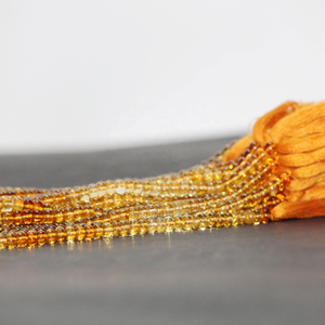 ลูกปัดซิทรินธรรมชาติสีไล่ระดับ ขนาด 4 มม. 5 มม. รูปทรงรอนเดลล์ เรียบเนียน ขายส่งราคาผู้ค้าส่ง ราคาโรงงาน สำหรับทำเครื่องประดับ - Product Image 3