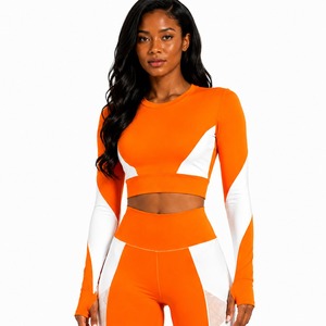 Women's Fitness Yoga Set Premium Seamless Sports Bra High Waist Leggings Custom Logo Activewear Wholesale Factory - Product Image 1