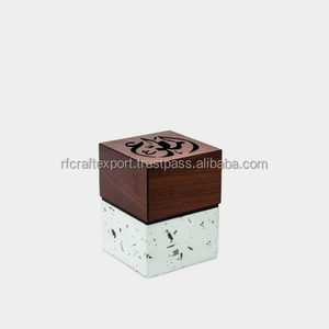 Quemador de incienso de madera resing cernser Oud Bakhoor quemador de trabajo de incrustaciones hechas a mano al por mayor para el hogar - Product Image 3