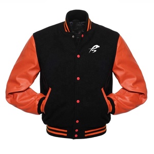Prix de gros Veste de baseball réversible épaisse imperméable en laine véritable pour homme PIHA SPORTS, personnalisable avec lettres, pour l'hiver - Product Image 2