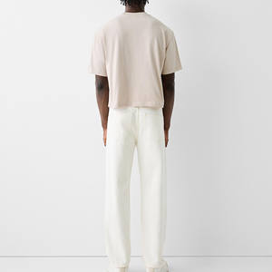 Camiseta de hombre de corte holgado, estilo casual, de algodón, transpirable, cómoda, moderna, para el día a día. - Product Image 2