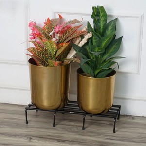 Pot de fleurs décoratif en métal moderne pour plantes d'intérieur et d'extérieur, jardin, balcon, décoration de la maison - Product Image 4