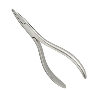 Alicates de Punta Plana Premium, 130 mm, Plateados, sin Puntas Ranuradas CE para Alambres de Acero Inoxidable, Instrumento de Laboratorio Dental para Precisión - Product Image 2