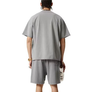 Ensembles d'été pour hommes 2026 les plus vendus, 100 % coton, imprimés, coupe ajustée, grandes tailles, respirants, séchage rapide, tenues d'extérieur - Product Image 3