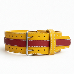 Ceinture de musculation en cuir de 10 mm et 13 mm d'épaisseur avec boucle à double ardillon pour l'haltérophilie – Prix direct usine - Product Image 2