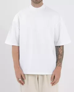 T-shirt décontracté pour homme en coton 100% respirant et léger, coupe classique, col rond, tissé, multicolores, vente en gros directe d'usine, marque HYC - Product Image 4