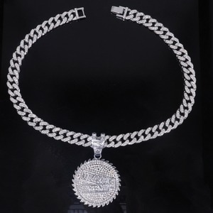 Collar Cubano de Moda con Letras Inglesas, Estilo Hip-Hop, con Incrustaciones de Diamantes de Imitación, Novedad en Venta - Product Image 2