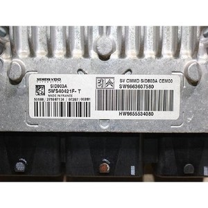 307 ECU et modules informatiques d'occasion 9663607580 - Product Image 6