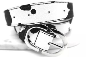 Ceinture en cuir sur cheveux de vache pour hommes personnalisée par OEM Prix de gros bon marché Décontracté Vintage Western Fashion Style - Product Image 5