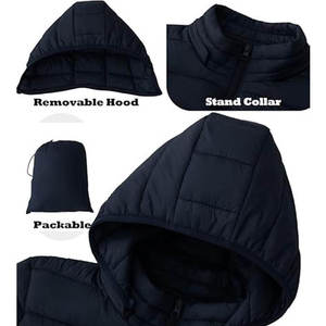 Blouson matelassé long pour homme avec tissu hydrofuge et rembourrage intérieur chaud pour la saison hivernale – Confortable 2026 - Product Image 6