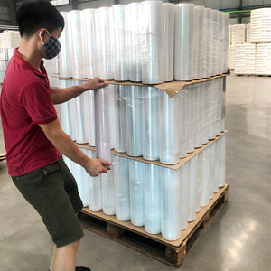 LLDPE Transparent Stretch Film 200m 50cm Moisture Proof Easy-to-Use Protective Soft Packaging <b>Pallets</b> for Many Products Casting - Product Image 2