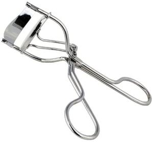 Recourbe-cils professionnel pour femmes avec corps en acier inoxydable, coussinet de rechange en silicone souple, poignée ergonomique, recourbement de précision - Product Image 1