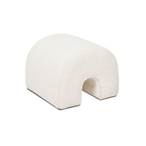 16 \ "ponte ad arco bianco Boucle poggiapiedi imbottito pouf - Product Image 3