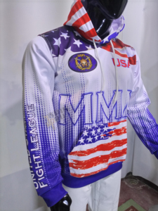 Sweat-shirt d'entraînement sportif personnalisé avec impression intégrale pour équipe de MMA et BJJ - Product Image 3
