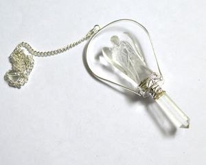 Péndulos de piedra semipreciosa de cristal Natural para la venta, péndulos facetados de piedra mixta, 12 Uds. - Product Image 6