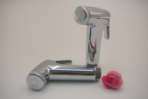 Rociador de bidé Shattaf de níquel, cromo y plata, cuerpo de ABS, tipo sin desviador, moderno, para baño, fácil instalación, montado en la pared - Product Image 3