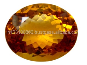 Citrine naturelle à facettes taille ovale pierres précieuses en vrac pour pendentif bague fabrication de bijoux bricolage à la main coupe brésilienne Citrine pierre précieuse - Product Image 2