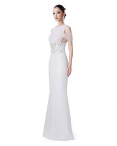 Robe ARTISAN LATTICE _ robe de soirée de luxe haute couture de la marque locale vietnamienne - Product Image 3