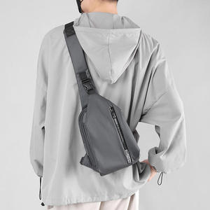 Sac de poitrine unisexe Bagnex en nylon léger et imperméable, sac banane fonctionnel pour le cyclisme en extérieur avec motif ceinture - Product Image 3