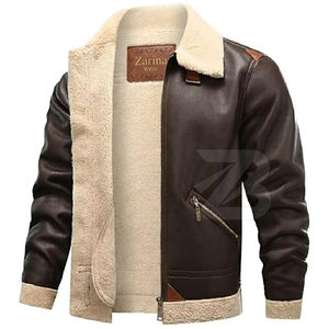 Veste de moto en cuir véritable personnalisée pour hommes, coupe-vent, imperméable, design réversible, fermeture éclair, service OEM - Product Image 2
