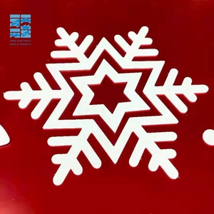 Forme personalizzate acrilico <span class=keywords><strong>natale</strong></span> inciso neve/decorazione natalizia foglio acrilico tagliato al laser inciso personalizzato - Product Image 2