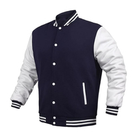 Veste universitaire personnalisée en chenille épaisse brodée pour homme, style streetwear, coupe oversize, en laine et cuir PU