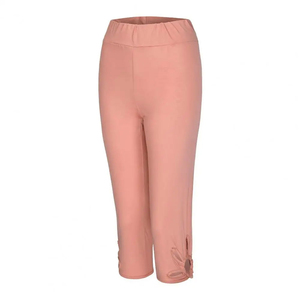 Wholesale Price New Design Fashionable Gym Lady Capri Leggings Custom Made Logo Capri Legging Plus Size High Waist Capri Legging - Product Image 4