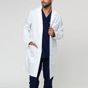 Bata de Laboratorio Ligera Blanca para Hombre, Tallas Grandes, con Función de Detección de Agujas, Tejido Transpirable - Product Image 1