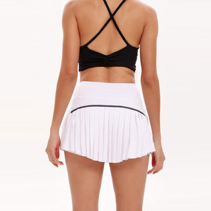 Jupe de tennis courte plissée unie blanche de haute qualité, respirante, douce, écologique, à séchage rapide, sexy, pour la vente en gros - Product Image 6