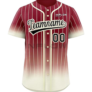 Maillot de baseball pour hommes à prix abordable, couleur unie, taille personnalisée, sublimation, uniformes, recyclable, unisexe, OEM - Product Image 2