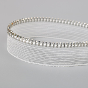Cremallera metálica de malla con dientes de metal, extremo abierto, color platino cobre, para ropa, personalizada - Product Image 6