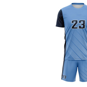 Nouvelles tenues de volley-ball de haute qualité pour équipes et clubs, tissu respirant avec impression par sublimation intégrale, ensemble parfait. - Product Image 3