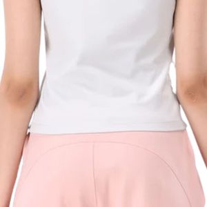 <b>White</b> Women's Short Sleeve Crew Neck T <b>Shirt</b> <b>Fitted</b> Casual Solid Color Everyday Summer Top Custom Wholesale 100% Polyester - Product Image 5