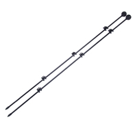 Postes de Fibra de Vidrio de 1100 mm, Fáciles de Instalar, Resistentes a los Rayos UV y al Agua, de Alta Resistencia, Diseño Moderno, Marca HPSFENCE para Cercas Eléctricas