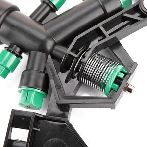 Boquilla de Riego Oscilante de Plástico con Cuatro Salidas, Aspersor Agrícola Automático Giratorio para Riego por Aspersión - Product Image 3