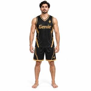 Uniforme de Baloncesto para Hombre, Pantalones Cortos Transpirables, Ropa Deportiva Ligera para Entrenamiento, Competencia y Práctica - Product Image 1