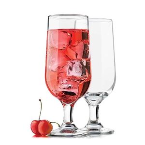 Ensemble de 4 verres Hurricane européens en cristal / Verres Pina de 380 ml / Verres à pied coupe large / Verres à boire en forme de tulipe à base lourde - 4 pièces - Product Image 3
