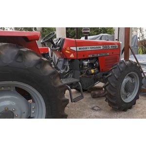 Tractor Massey Ferguson duradero MF 385 4WD 85 HP con pesos delanteros y barra de tiro para el mercado de exportación - Product Image 2