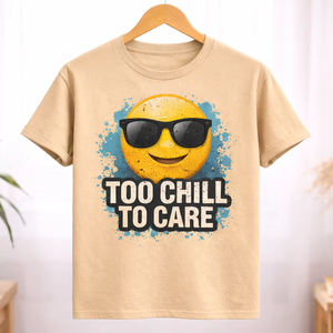 Custom Printed Chill Quote T <b>Shirt</b> <b>Funny</b> Graphic Tee Unisex Cotton Casual Short Sleeve OEM ODM Wholesale Apparel - Product Image 1