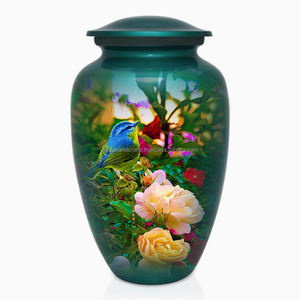 โกศเผาศพโลหะอลูมิเนียม10 "สำหรับเผาเถ้ามนุษย์วัสดุงานศพทำด้วยมือ - Product Image 3