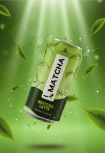 Boisson Énergisante Naturelle Madam Hong Matcha Latte 320ml en Canette (En conserve) de Taïwan - Product Image 2