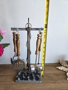 Ensemble d'outils de bar à manches en bois faits à la main avec support métallique design, parfait pour les bars à domicile, la présentation et l'accueil des invités, en provenance d'Inde. - Product Image 5