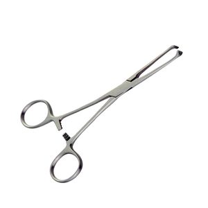 คีมจับเนื้อเยื่อแบบมีฟัน ยี่ห้อ Allis Forceps ผลิตจากเหล็กกล้าไร้สนิมเกรดทางการแพทย์ ใช้งานด้วยมือ ได้รับการรับรองมาตรฐาน CE สำหรับการผ่าตัดทั่วไป - Product Image 1