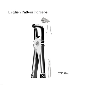 Forceps d'extraction dentaire ergonomiques en acier inoxydable, modèle anglais, certifiés CE, Roboz Tech Pakistan - Product Image 5